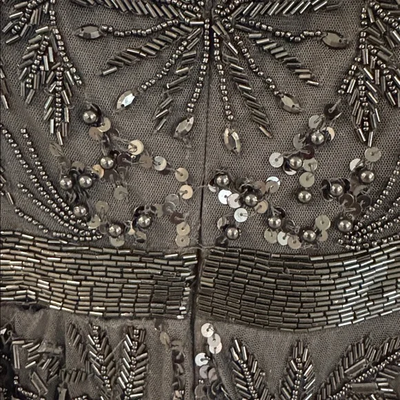 MAC DUGGAL Black Strapless Embellished A Line Dress - Picture 8 of 8